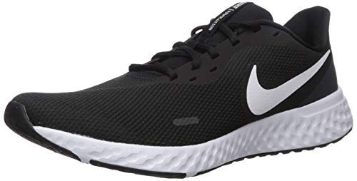Nike Men's Revolution 5 Wide Running Shoe, Black/White-Anthracite, 12 4E US
