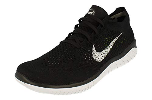 Nike Free RN Flyknit 2018 Black/White 942838-001 Men's Running Shoes (10.5 D US)