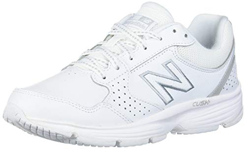 New Balance Women's 411 V1 Walking Shoe, White/White, 8.5 W US