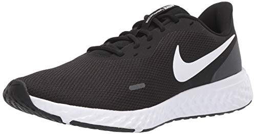 Nike Men's Revolution 5 Wide Running Shoe, Black/White-Anthracite, 12 4E US
