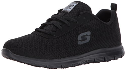 Skechers for Work Women's Ghenter Bronaugh Work and Food Service Shoe, BLACK, 8 M US