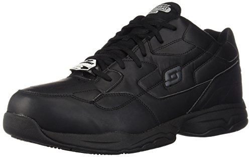 Skechers for Work Men's Felton Shoe, Black, 10 M US