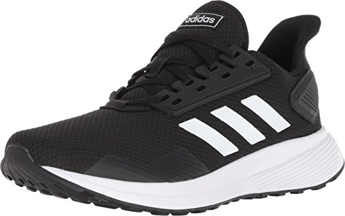 adidas Men's Duramo 9 Running Shoe, Black/White, 13 M US