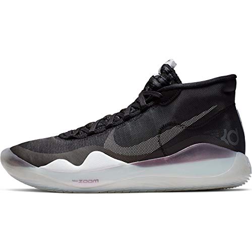 Nike Zoom KD 12 Basketball Shoes, Black / Pure Platinum-white, 11.5