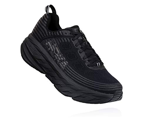 HOKA ONE ONE Womens Bondi 6 Black/Black Running Shoe - 9.5