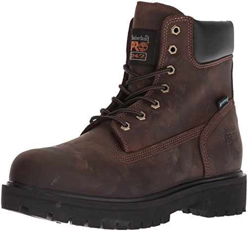 Timberland PRO mens Direct Attach 6" Soft Toe Industrial Shoe, Brown Oiled Full Grain, 10.5 US