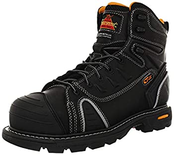 Thorogood 804-6444 Men's GEN-flex2 Series - 6" Cap Toe, Composite Safety Toe Boot, Black - 7 M US