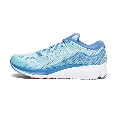 Saucony Women's Ride ISO 2 Running Shoe, Blue/Coral, 10 M US