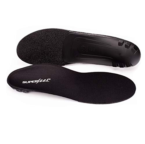 Superfeet BLACK Insoles, Premium Flexible Thin Insoles for Orthotic Support in Tight Shoes, Dress and Athletic Footwear