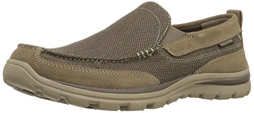 Skechers USA Men's Relaxed Fit-Superior-Milford Shoe, Light Brown, 6.5 M US