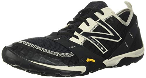 New Balance Men's Minimus 10 V1 Trail Running Shoe, Black/Moonbeam, 12 M US