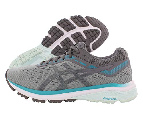 ASICS Women's GT-1000 7 Running Shoes, 6M, Stone Grey/Carbon
