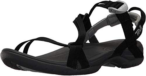 Teva Women's Sirra Sport Sandal, Black, 8 Medium US