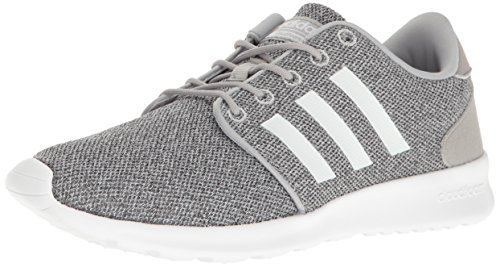 adidas Women's Cloudfoam QT Racer Xpressive-Contemporary Cloadfoam Running Sneakers Shoes, clear onix/white/clear onix, 9 M US