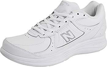 New Balance Women's 577 V1 Lace-Up Walking Shoe, White/White, 8 M US