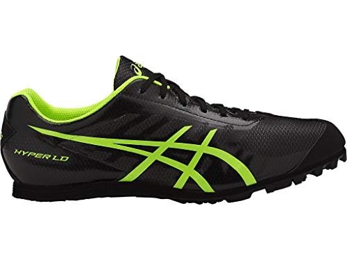 ASICS Men's Hyper LD 5 Track & Field Shoes, 9M, Black/Safety Yellow