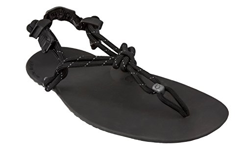Xero Shoes Genesis - Men's Barefoot Tarahumara Huarache Style Minimalist Lightweight Running Sandals Black