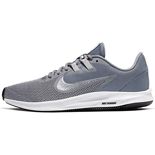 Nike Women's Downshifter 9 Running Shoe, Cool Grey/Metallic Silver-Wolf Grey, 8 Regular US