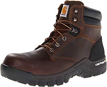 Carhartt Men's 6" Rugged Flex Waterproof Breathable Composite Toe Leather Work Boot CMF6366,Brown Oil Tanned Leather,12 M US