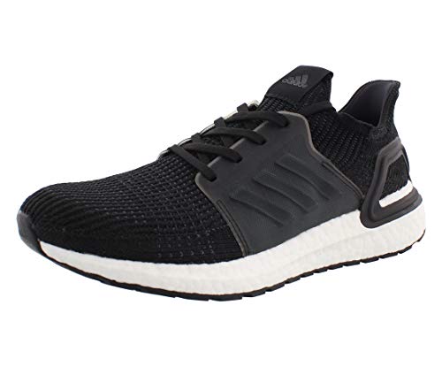 adidas Men's Ultraboost 19 Running Shoe, Black/Black/White, 10 M US