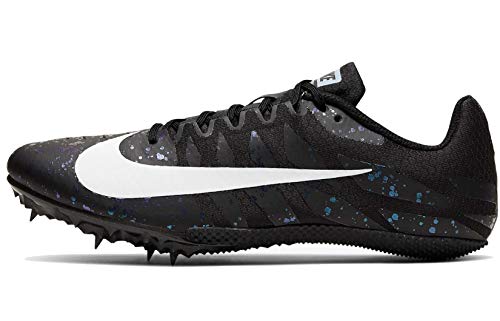 Nike Zoom Rival S9 Track & Field Spike Shoes (Black/White/Indigo Fog, 10.5)