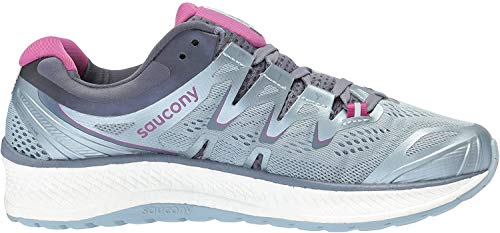 Saucony Women's Triumph ISO 4 Running Shoe, Fog/Grey, 5 Wide US