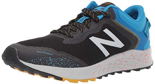 New Balance Men's Fresh Foam Arishi Trail V1 Running Shoe, Black/Vision Blue, 10 M US