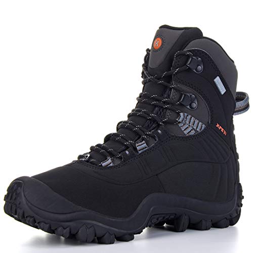 XPETI Men’s Thermator Mid-Rise Waterproof Hiking Trekking Insulated Outdoor Boots Black 11