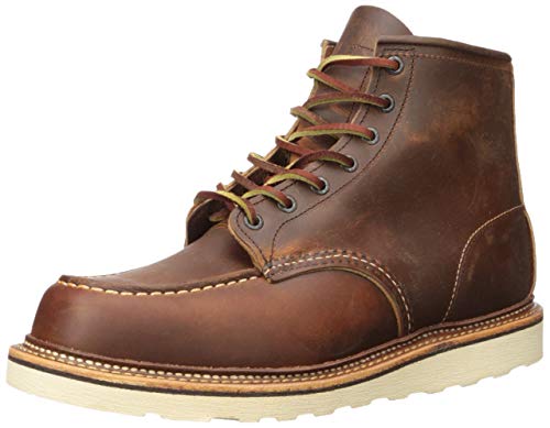 Red Wing Heritage Men's Classic 1907 6-Inch Moc Toe Boot,Copper Rough & Tough,9 D US
