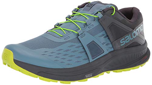 Salomon Men's Ultra Pro Trail Running Shoe, Bluestone/Ebony/Acid Lime, 11.5
