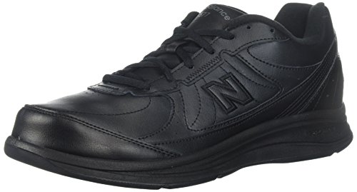 New Balance Men's 577 V1 Lace-Up Walking Shoe, Black/Black, 10.5 XW US
