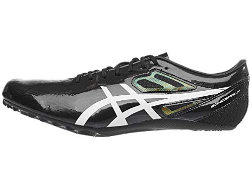 ASICS Unisex Sonicsprint Track & Field Shoes, 8.5W, Black/White