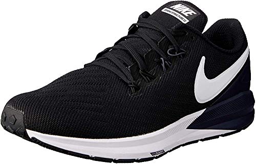 Nike Men's Air Zoom Structure 22 Running Shoe Black/Gridiron/White 12 M US