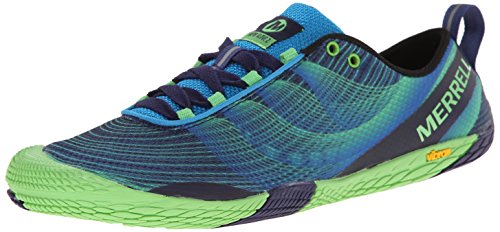 Merrell Men's Vapor Glove 2 Trail Running Shoe, Racer Blue/Bright Green, 10 M US