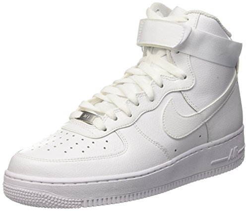 Nike Men's Air Force 1 High '07 Basketball Shoe White/White 10.5