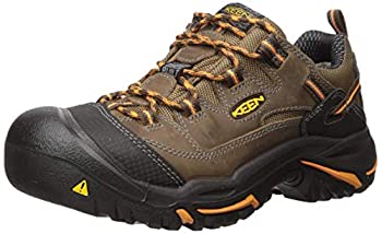 Keen Utility Men's Braddock Low Soft-Toe Work Boot, Cascade/Orange Ochre, 11 D US
