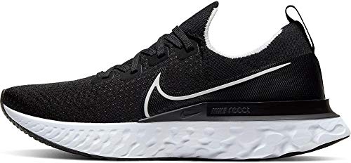 Nike Men's React Infinity Run FK Running Shoe Black/White/Dark Grey 10.5