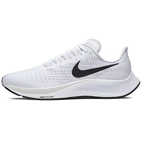 Nike Men's Air Zoom Pegasus 37 Running Shoes (White/Black, Numeric_12)