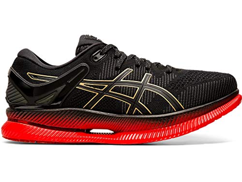 ASICS Men's MetaRide Running Shoes, 9M, Black/Classic RED