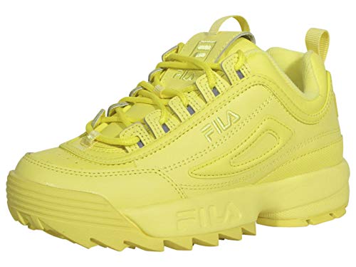 Fila womens Fila Disruptor Ii Premium Women's Sneaker, Yellow-yellow-yellow, 7 US