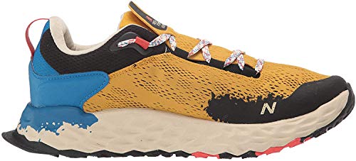 New Balance Men's Fresh Foam Hierro V5 Trail Running Shoe, Varsity Gold/Neo Classic Blue, 7 M US