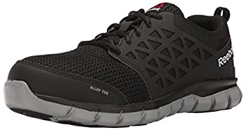 Reebok Work Men's Sublite Cushion Work RB4041 Industrial and Construction Shoe, Black, 9.5 M US