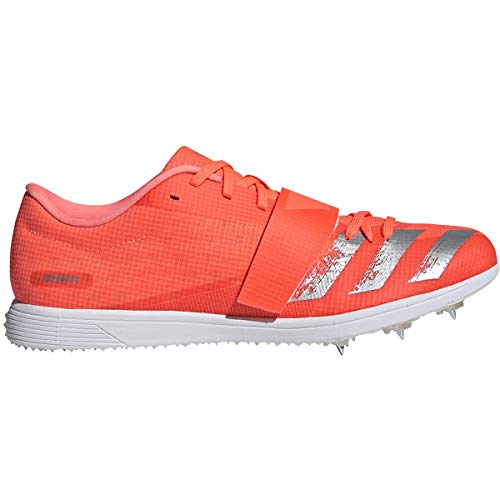adidas Adizero TJ/PV Unisex Track & Field Shoe (Signal Coral/Silver Met./FTWR White, 8 M US)