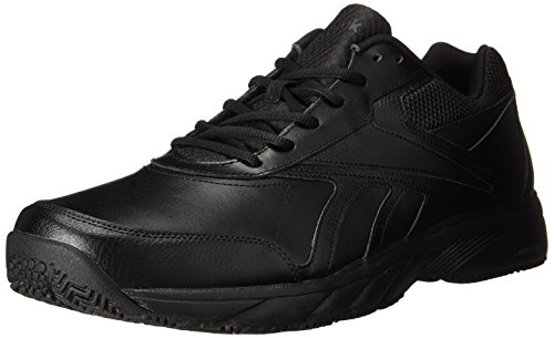 Reebok Men's Work N Cushion 2.0 Walking Shoe, Black/Black, 7.5 M US