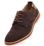 8. Dadawen Classic Suede Oxford Leather Casual Shoes