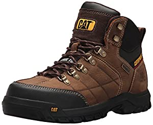 Caterpillar Men's Threshold Waterproof Steel Toe Industrial Boot, Brown, 9.5 W US