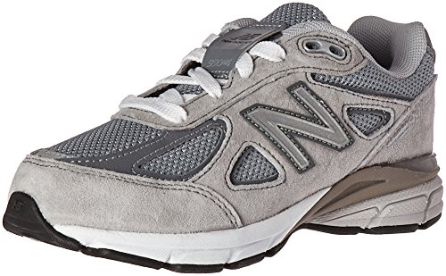 New Balance Kid's KJ990V4 Running Shoe Sneaker, Grey/Grey, 4 M US Big Kid