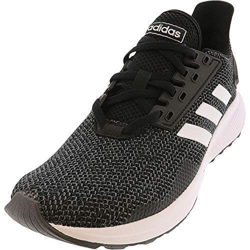 adidas Women's Duramo 9 Running Shoe, Black/White/Grey, 8.5 M US
