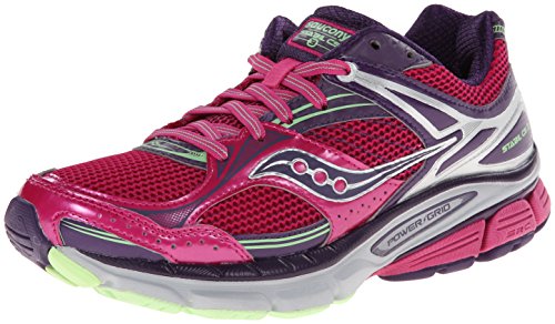 Saucony Women's Stabil CS3 Running Shoe,Berry/Green,5 W US