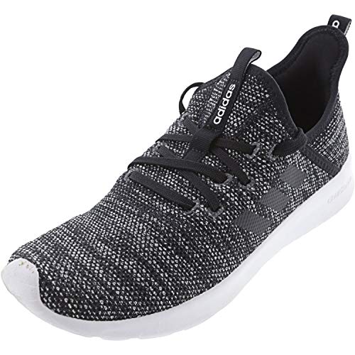 adidas Women's Cloudfoam Pure Running Shoe, Black/Black/White, 7 Medium US
